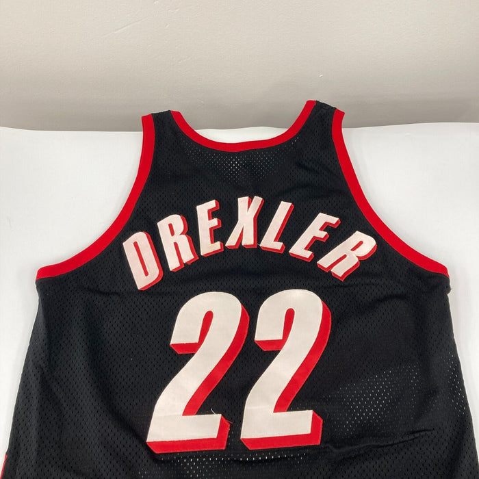 1992-93 Clyde Drexler Signed Game Used Portland Trail Blazers Jersey JSA COA