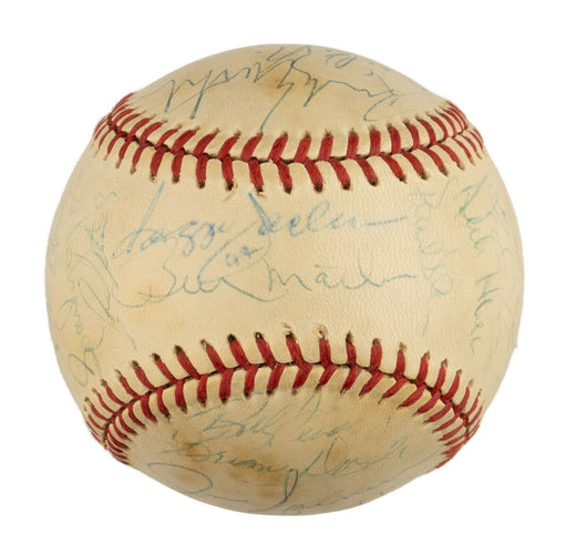 1978 New York Yankees World Series Champs Team Signed Baseball JSA COA