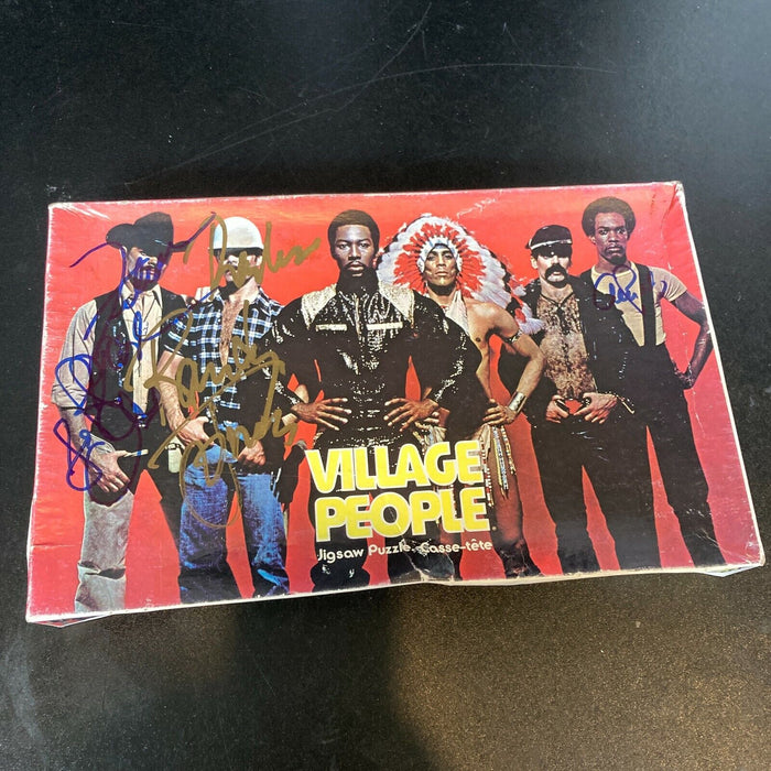 Village People Band Signed 1978 Puzzle Randy Jones Felipe Rose Alex Briley JSA