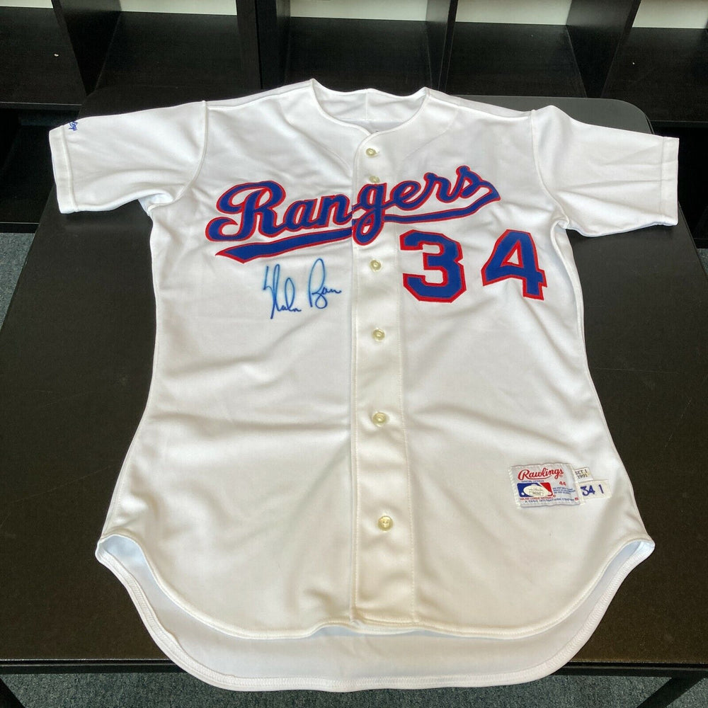 Nolan Ryan Signed Authentic Game Issued 1991 Texas Rangers Jersey With JSA COA