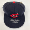 Bob Feller HOF 1962  Signed Cleveland Indians Baseball Hat Cap JSA COA