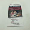 Lou Brock Signed Vintage 1985 Hall Of Fame Induction Baseball JSA COA