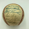 Nice 1956 Chicago Cubs Team Signed National League Baseball Ernie Banks JSA COA