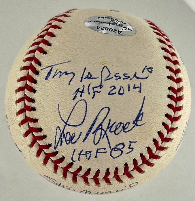 Stan Musial Bob Gibson Ozzie Smith St. Louis Cardinals HOF Signed Baseball BAS