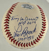 Stan Musial Bob Gibson Ozzie Smith St. Louis Cardinals HOF Signed Baseball BAS