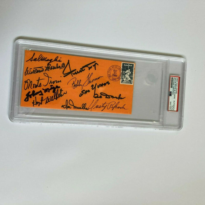 Willie Mays Bobby Thomson Shot Heard Round The World Multi Signed FDC PSA DNA