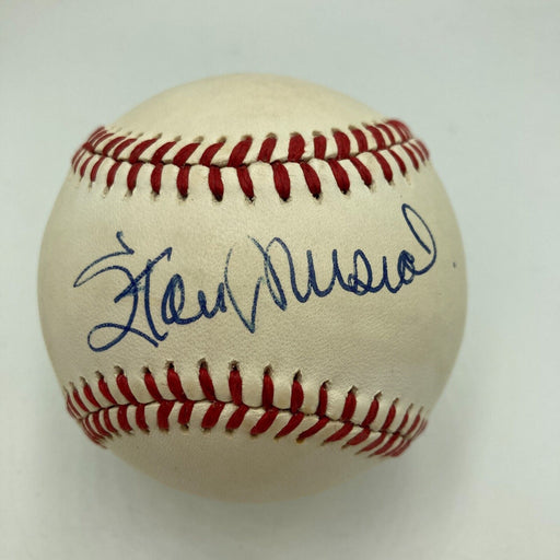 Nice Stan Musial Signed Official National League Baseball JSA COA