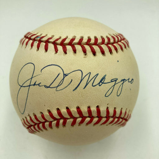 Beautiful Joe Dimaggio Signed American League Baseball With JSA COA