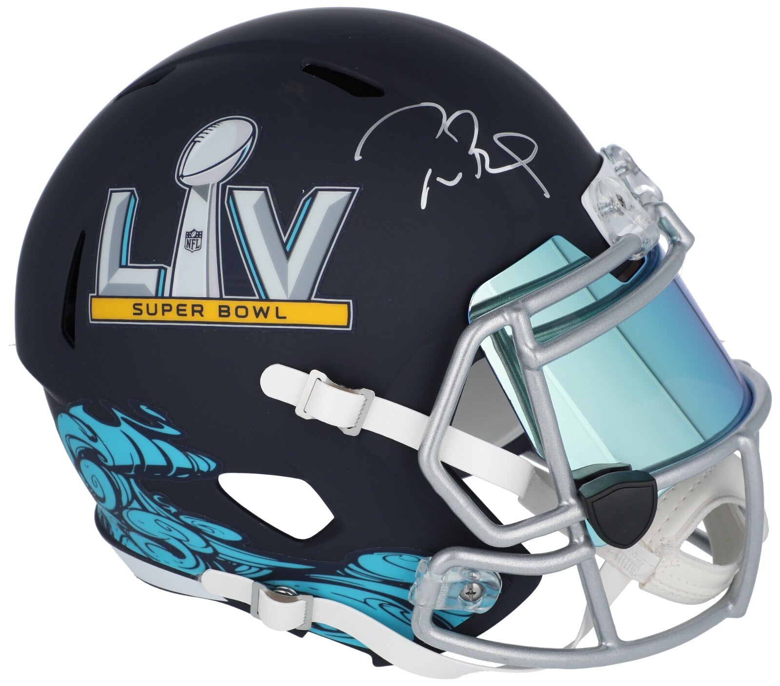 Tom Brady Signed Autographed Super Bowl LV Full Size Helmet Fanatics Certified