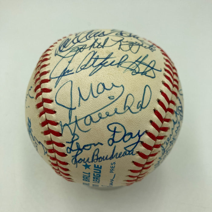 Mickey Mantle Sandy Koufax Willie Mays Hall Of Fame Signed Baseball 30 Sigs JSA