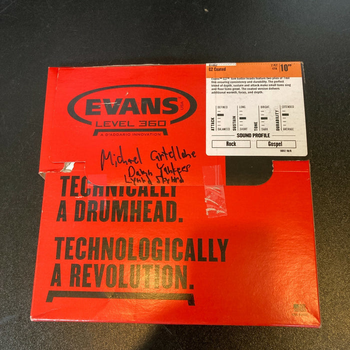 Michael Cartellone Signed Autographed Drumhead With JSA COA