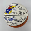 2002-03 Kansas Jayhawks Team Signed Basketball NCAA Champs Runner Up JSA COA