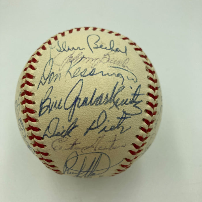 1970 All Star Game Team Signed Baseball Roberto Clemente Willie Mays Beckett COA