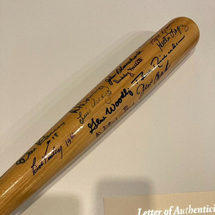 1950's New York Yankees Legends Multi Signed Baseball Bat 25 Sigs JSA COA