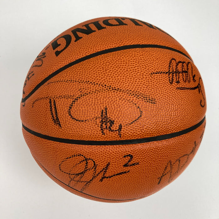 1998-99 San Antonio Spurs NBA Champs Team Signed Basketball Tim Duncan JSA COA