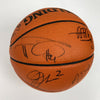 1998-99 San Antonio Spurs NBA Champs Team Signed Basketball Tim Duncan JSA COA