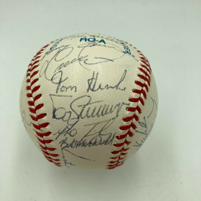 1992 Toronto Blue Jays World Series Champs Team Signed Baseball JSA COA