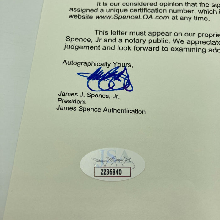 Ted Williams Rookie 1939 Boston Red Sox Team Signed Baseball Jimmie Foxx JSA COA