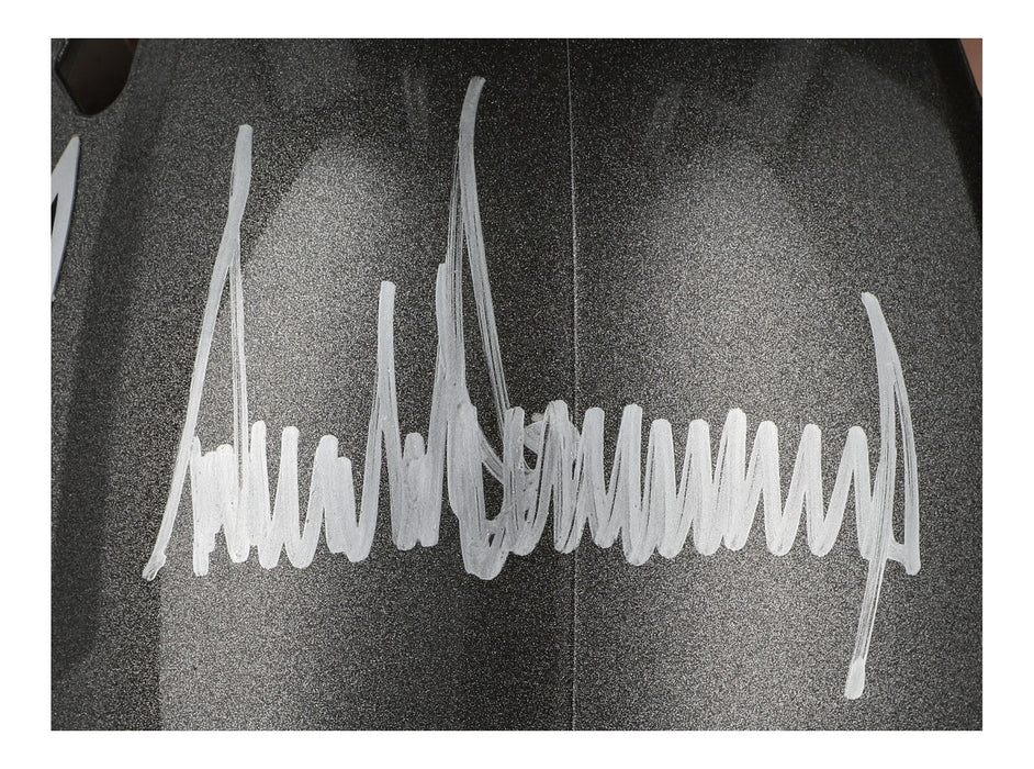 President Donald Trump Full Name Signed Buccaneers Super Bowl Helmet Beckett COA