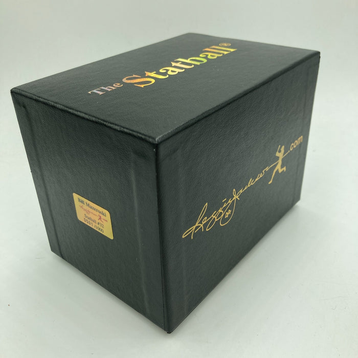 Bill Mazeroski Signed Heavily Inscribed Career STAT Baseball Reggie Jackson COA