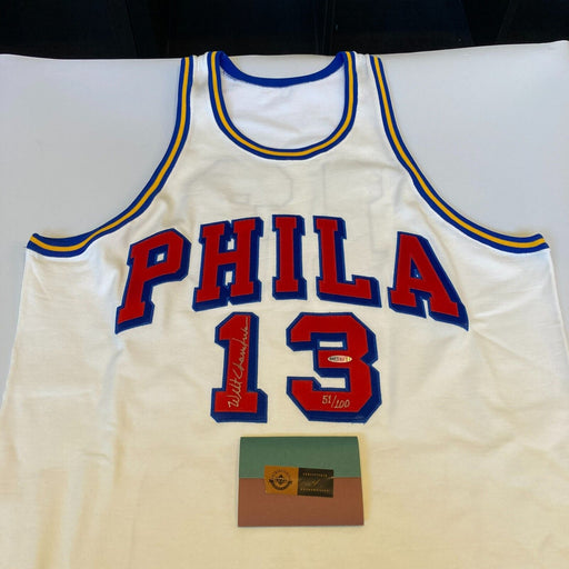 Wilt Chamberlain Signed Authentic Philadelphia Warriors Jersey UDA Upper Deck