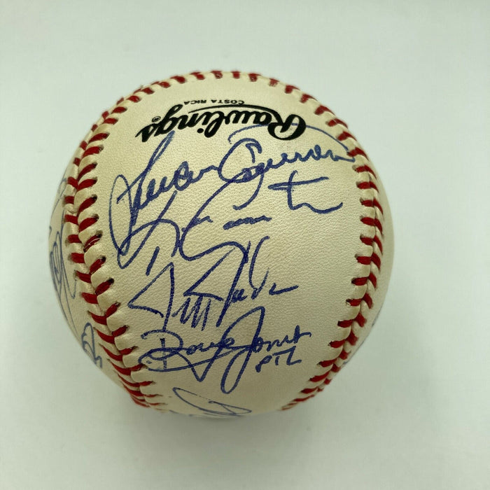 1991 Houston Astros Team Signed Baseball Jeff Bagwell Craig Biggio JSA COA
