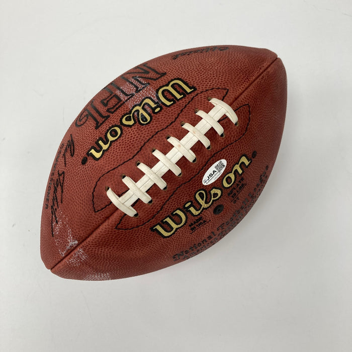 Roger Staubach #12 Signed Official NFL Wilson Game Football JSA COA