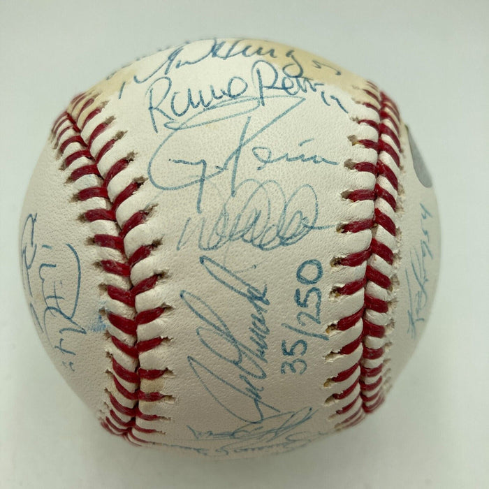 2009 New York Yankees Team Signed World Series Baseball Derek Jeter Steiner COA