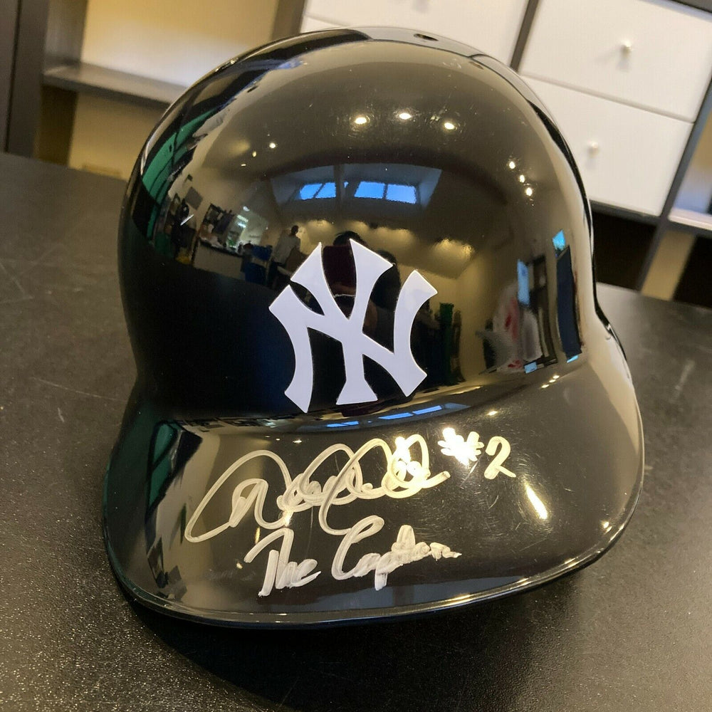 Derek Jeter #2 The Captain Signed New York Yankees Game Model Helmet Steiner MLB