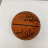 1992-93 Portland Trail Blazers Team Signed Game Used Basketball Clyde Drexler