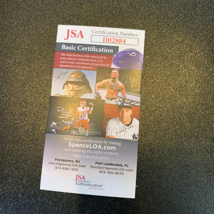 Johnny Mathis Signed Autographed Personal Model Baseball Bat With JSA COA