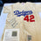 Sandy Koufax Don Drysdale Signed Jackie Robinson Brooklyn Dodgers Jersey JSA COA