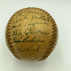 1947 Cleveland Indians Team Signed Official American League Baseball JSA COA