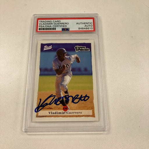 1995 Best Vladimir Guerrero Signed Autographed RC Rookie Card PSA DNA