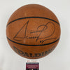 Scottie Pippen Signed Spalding NBA Game Used Chicago Bulls Basketball JSA COA