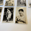 Lot Of (21) 1950's Cleveland Indians Signed Autographed Vintage Photos