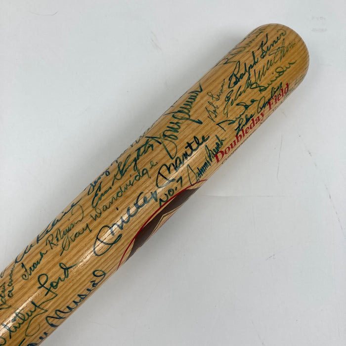 Beautiful Mickey Mantle Ted Williams 57 Sigs Hall Of Fame Multi Signed Bat BAS