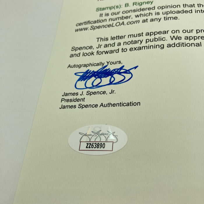 1958 San Francisco Giants Team Signed NL Baseball Willie Mays JSA COA