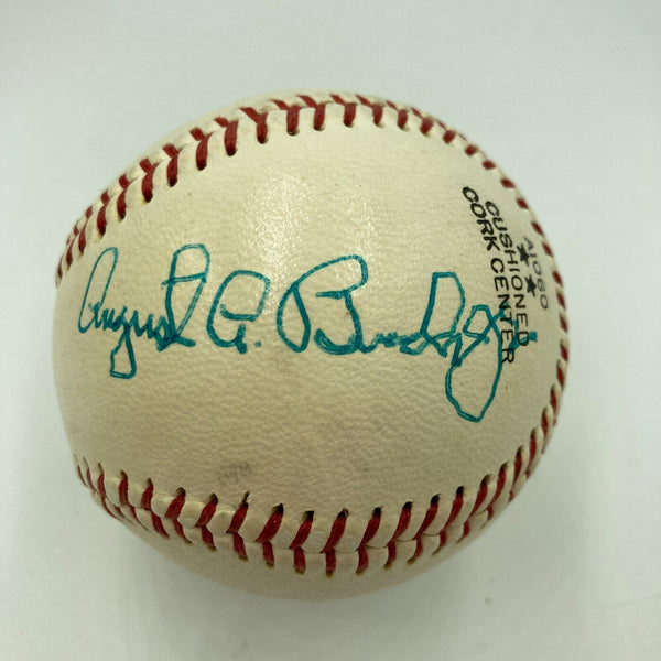 August A. Busch Jr. Single Signed Baseball St. Louis Cardinals Owner JSA COA