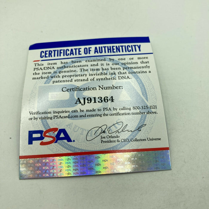 JEFF BURROUGHS Signed Game Used 1970's  American League Baseball PSA DNA COA