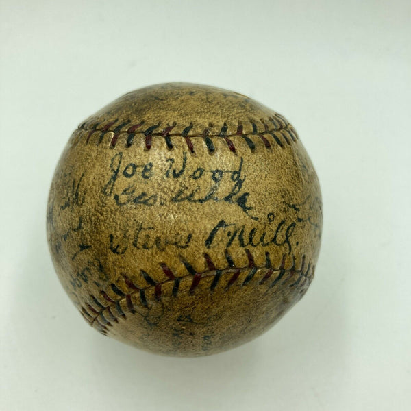 Historic 1922 Cleveland Indians Team Signed Baseball With Tris Speaker JSA COA