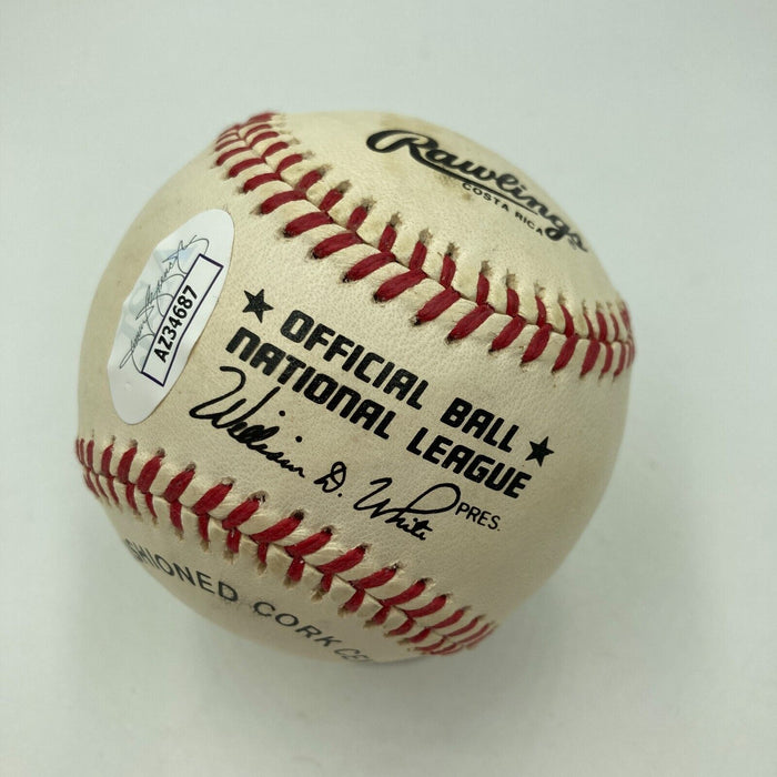 Tom Brokaw NBC Signed National League Baseball JSA COA