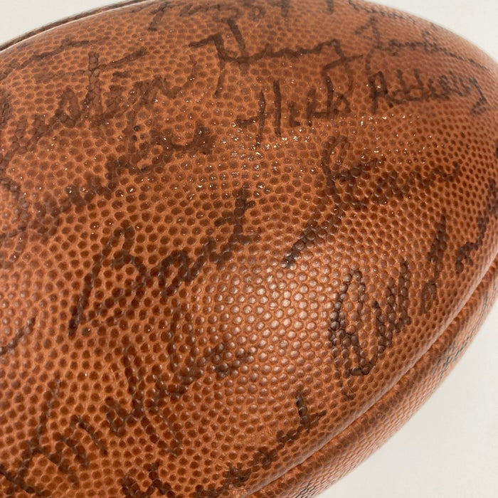 1962 Green Bay Packers NFL Champs Team Signed Football PSA DNA