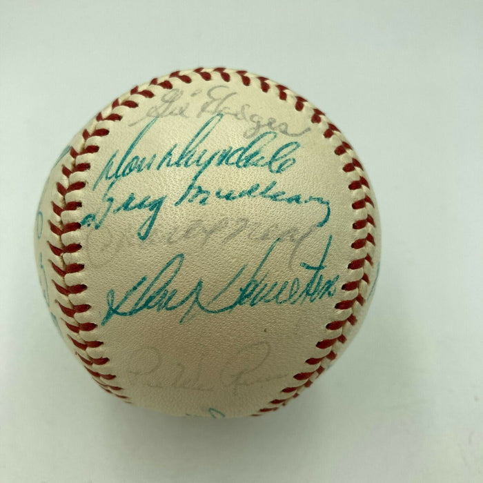1959 Los Angeles Dodgers World Series Champs Team Signed Baseball Koufax JSA COA