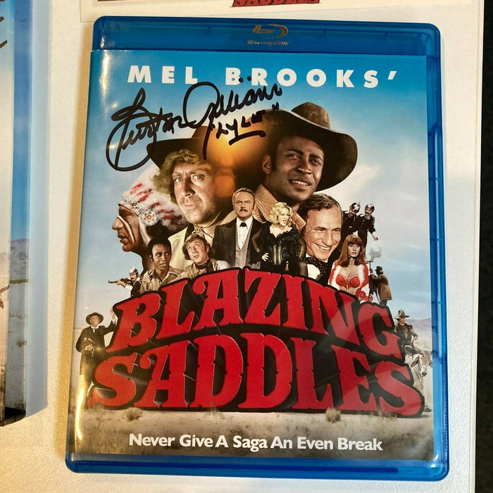 Mel Brooks & Burton Gilliam Signed Blazing Saddles DVD Set 6 Signatures JSA COA