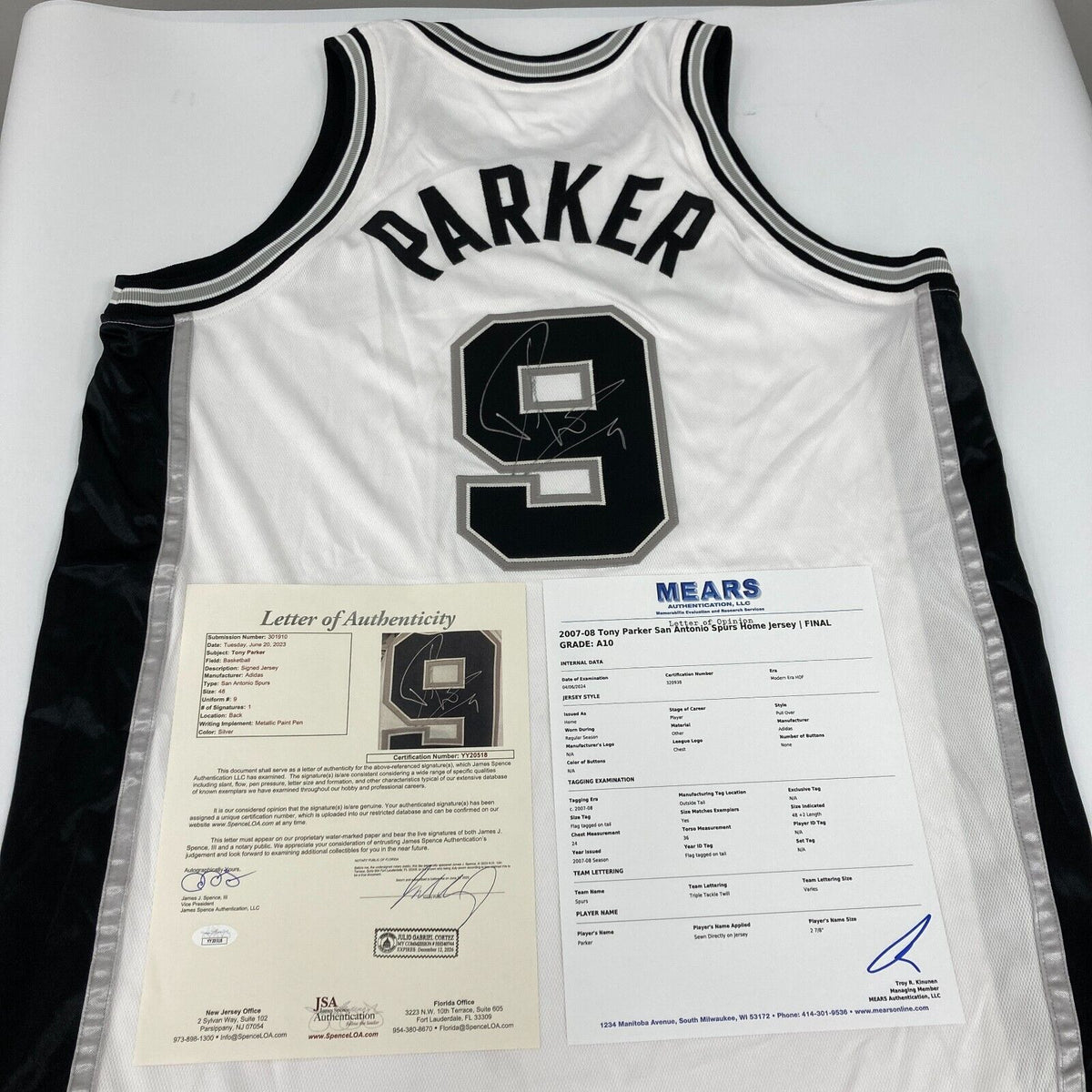 San Antonio hot Spurs Tony Parker Home Jersey