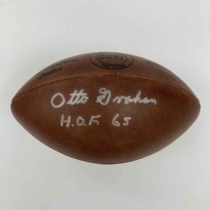 Otto Graham Hall Of Fame 1965 Signed Vintage Wilson NFL Game Football JSA