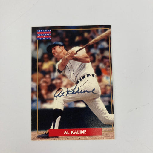 Al Kaline Signed 1996 HOF Player Alumni Baseball Card Auto
