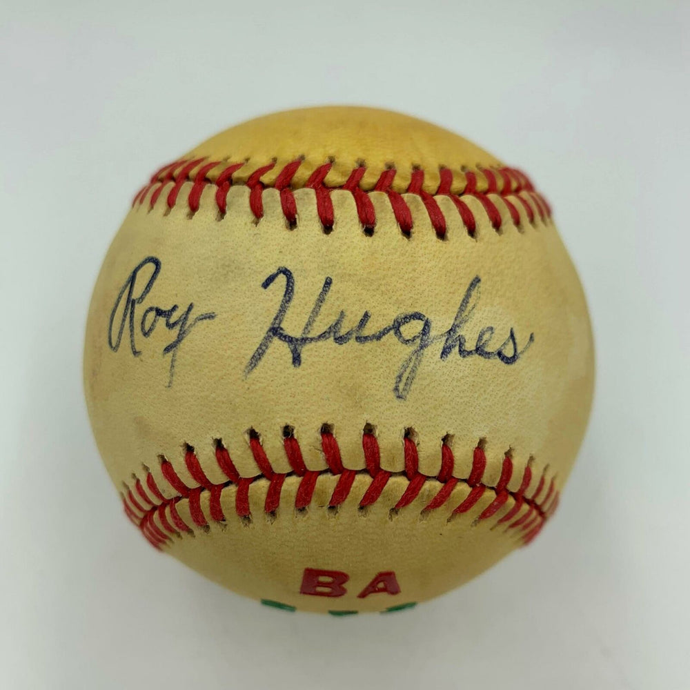 Roy Hughes 1945 Chicago Cubs Single Signed Baseball With JSA COA