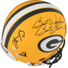 Bart Starr Brett Favre & Aaron Rodgers Signed Green Bay Packers Helmet Beckett